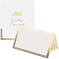Los mejores  - 200 Tarjetas Blancas para Bodas - Tarjetas con Inscripción- Decoración para celebraciones - reservado mesa nombres…